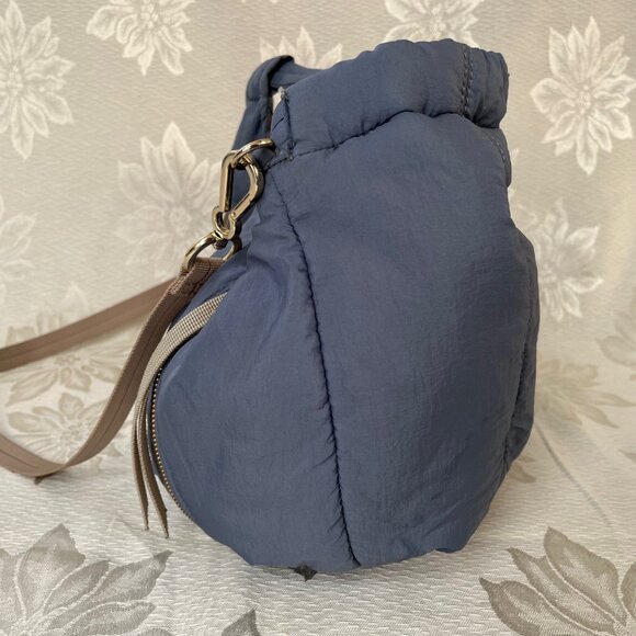 Vince Camuto Harlo Tote Pouchy Purse Handbag Crossbody Blue - Picture 4 of 16